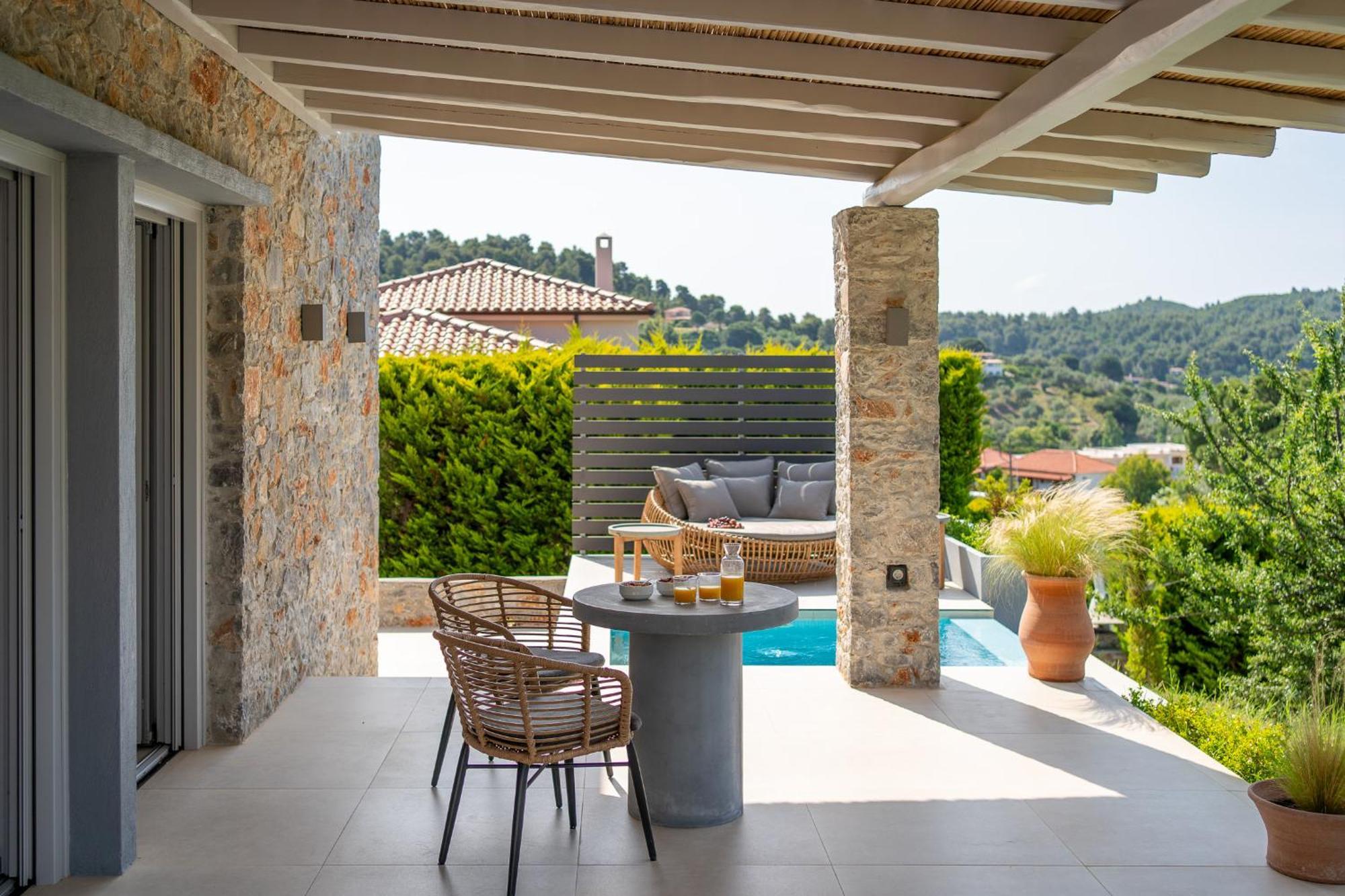 Stone Build Suite With Private Pool Kolios Exterior photo
